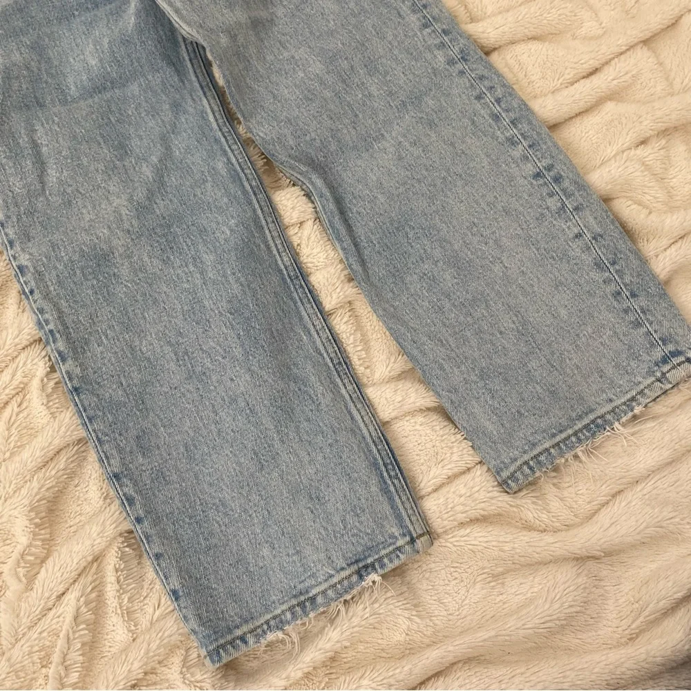Abercrombie & Fitch 90s Straight Ultra High Rise jeans criss-cross waist Sz 27/4 - Picture 6 of 8
